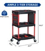 3 Tiers Auto Detailing Cart - Image 2