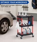 3 Tiers Auto Detailing Cart