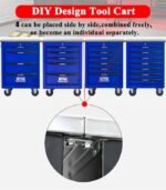 DIY 5 Drawers Rolling Tool Box Cart - Image 3