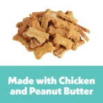Wiggles & Wags Peanut Butter Chewy Bones Dog Treats 6 OZ - Image 3